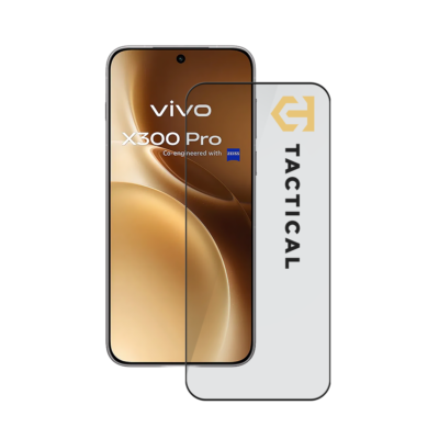 Juodas apsauginis ekrano stikliukas Vivo X300 Pro Tactical Glass Shield 5D