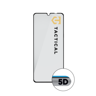 Juodas apsauginis ekrano stikliukas Motorola Moto G06 G06 Power Tactical Glass Shield 5D su išlinkusiais kraštais