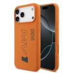 Oranžinis dėklas Apple Iphone 17 Pro Max Red Bull Silicone MV1 MagSafe su juodu užrašu