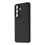 Juodas dėklas Samsung Galaxy S26 Plus OBALME Matte TPU su trimis kameros angomis