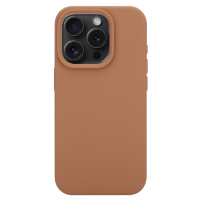 Moucha Moose dėklas Tactical MagForce Velvet Smoothie telefonui Apple iPhone 15 Pro šviesiai rudos spalvos