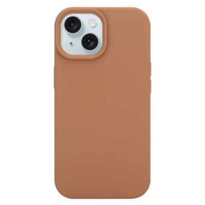 Moucha Moose dėklas Tactical MagForce Velvet Smoothie telefonui Apple iPhone 15 rudos spalvos