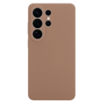 Moucha Moose dėklas Tactical Velvet Smoothie telefonui Samsung Galaxy S26 Ultra, rudos spalvos, matinio paviršiaus