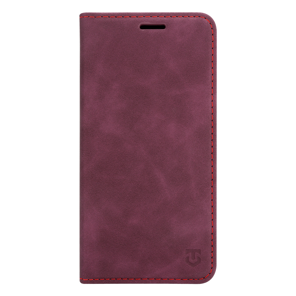 Bordo atverčiamas dėklas Tactical Xproof Samsung Galaxy A37 Bordo atverčiamas dėklas Tactical Xproof telefonui Samsung Galaxy A37 su raudonais siūlais