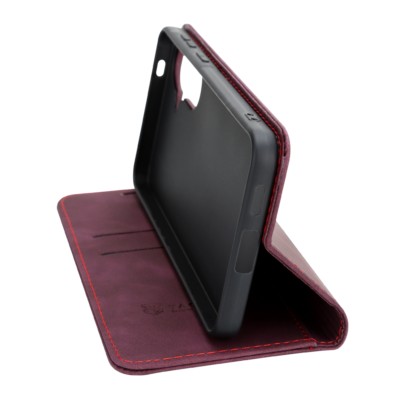 Bordo atverčiamas dėklas Tactical Xproof telefonui Samsung Galaxy A37, atverstas šonu