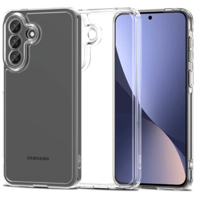 Skaidrus dėklas Samsung Galaxy A57 5G Tech-Protect FlexAir Hybrid su matoma kamera ir ekranu