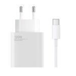 Baltas įkroviklis Xiaomi HyperCharge Combo 120W USB-A su laidu ir USB-C jungtimi
