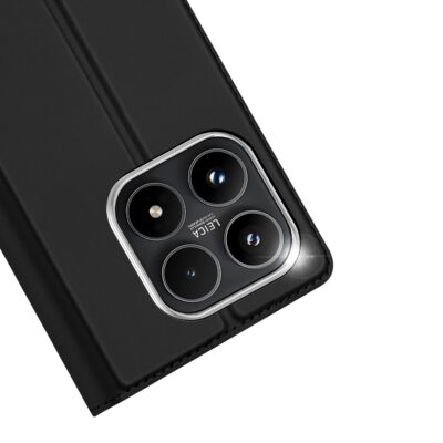 Juodas atverčiamas dėklas Xiaomi 17 colių su išryškinta kameros dalimi