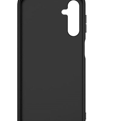 Juodas dėklas Nillkin Textured telefonui Samsung Galaxy A245 A24 4G / A246 A24 5G stovintis fone