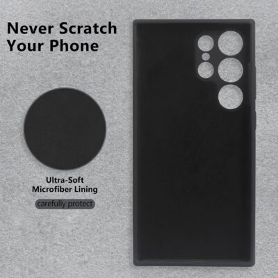 Juodas dėklas Samsung Galaxy S928 S24 Ultra X-level Dynamic su mikropluošto pamušalu