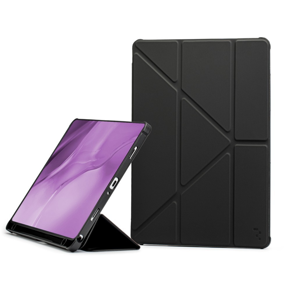 juodas-deklas-samsung-x110-x115-tab-a9-8-7-x130-x135-tab-a11-8-7-origami Juodas dėklas Samsung X110 / X115 Tab A9 8.7 / X130 / X135 Tab A11 8.7 "Origami" - Image 1