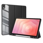 Juodas dėklas Samsung X730 Tab S11 Dux Ducis Toby su matiniu galiniu paviršiumi ir atrama