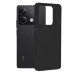 Juodas dėklas Xiaomi Redmi Note 13 5G telefone su išorinėmis kameromis