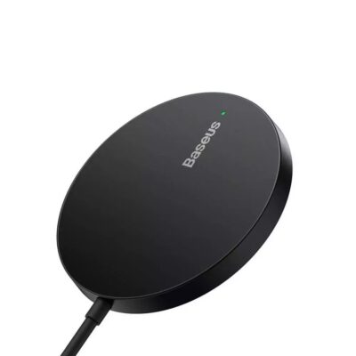 Juodas įkroviklis belaidis Baseus Simple Mini 3 15W MagSafe