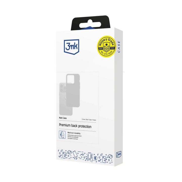 Juodas matinis dėklas Xiaomi 14T 3MK matt case Juodas matinis dėklas Xiaomi 14T 3MK matt case pakuotėje