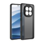 Juodas matinis dėklas Xiaomi Redmi 14C su keturių kamerų dydžio anga