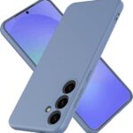 Levandos pilkas dėklas Samsung A366 A36 5G Mercury Silicone su trimis kameros objektyvais ir matinio silikono paviršiumi