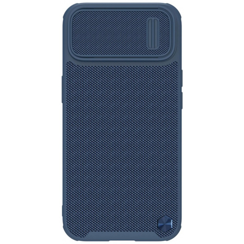 Mėlynas dėklas Nillkin Textured S iPhone 14 Mėlynas dėklas Nillkin Textured S telefonui Apple iPhone 14 su tekstūruomu paviršiumi