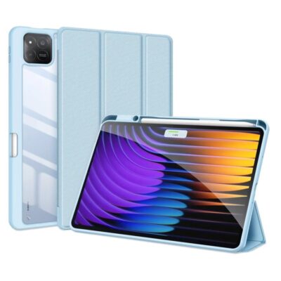 Mėlynas dėklas Xiaomi Pad 7 ir Pad 7 Pro Dux Ducis Toby su atrama ir apsauga