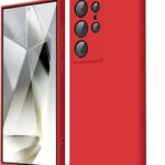 Raudonas dėklas Samsung Galaxy S928 S24 Ultra X-level Dynamic aplikuotas aplink telefoną