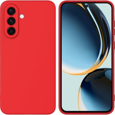 Raudonas dėklas Samsung S947 S26 Plus Liquid Silicone 1.5mm matomas priekinis ir galinis vaizdai