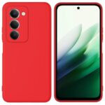 Raudonas dėklas Xiaomi Redmi 15 4G ir 5G su skystos silikono danga