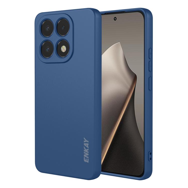 Tamsiai mėlynas dėklas Xiaomi 15T Liquid Silicone Tamsiai mėlynas dėklas Xiaomi 15T Liquid Silicone 1.5mm su apsauga kamera ir mygtukais