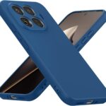 Tamsiai melynas deklas Xiaomi 15T Pro Liquid Silicone 1.5mm su apsauga kamerai ir mygtuku istrizai