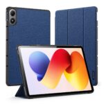 Tamsiai mėlynas dėklas Xiaomi Redmi Pad Pro 12.1 įrenginiui su tekstūruotu paviršiumi