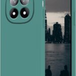 Tamsiai žalias dėklas Xiaomi Redmi Note 14 Pro 4G kompaktiškas ir apsaugantis telefoną