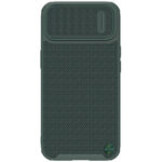 Žalias dėklas Nillkin Textured S telefonui Apple iPhone 14 su tekstūruota paviršiaus dalimi ir fotoaparato apsauga