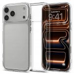 Skaidrus deklas Apple Iphone 17 Pro Spigen Ultra Hybrid, matomas is priekio ir is galo