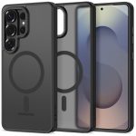 Juodas matinis dėklas Samsung Galaxy S26 Ultra Tech-Protect Magcam Magsafe, matomas žiedinis dizainas