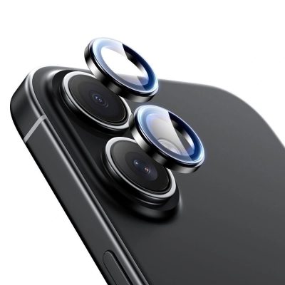 Juodas stiklas galiniai kamerai Samsung Galaxy A37 / A57 5G su trimis apsauginiais objektyvais