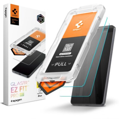 Skaidrus apsauginis ekrano stikliukas Samsung Galaxy S26 Ultra Spigen Glass Tr Ez Fit Pro HD 2-Pack