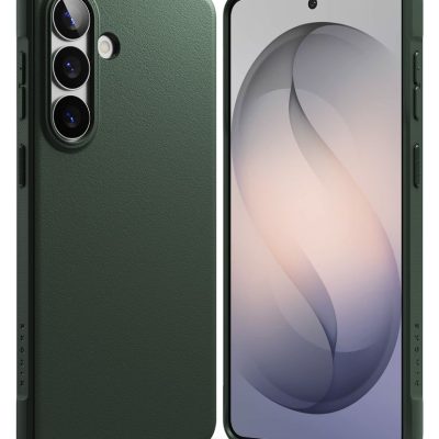 Tamsiai žalias dėklas Samsung Galaxy S26 Ringke Onyx su matiniu paviršiumi