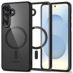 Juodas-skaidrus dėklas Samsung Galaxy S26 Plus su matomu Magsafe žiedu