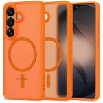 Oraninis matinis deklas Samsung Galaxy S26 Tech-Protect Magmat Magsafe su MagSafe ziedu, matomas kameros modulis kairėje