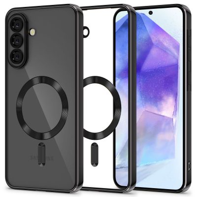 Juodas dėklas Samsung Galaxy A57 5G Tech-Protect Magflex Magsafe su magnetiniu žiedu ant nugaros