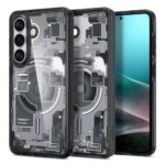 Juodas zero one deklas Samsung Galaxy S26 Plus Spigen Ultra Hybrid MagSafe su matomu vidiniu dizainu