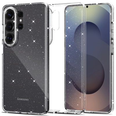 Skaidrus blizgantis deklas Samsung Galaxy S26 Ultra Tech-Protect FlexAir su spindinciais taskeliais