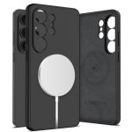 Juodas dėklas Samsung Galaxy S26 Ultra Tech-Protect Silicone Magsafe su magnetiniu įkrovikliu