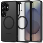 Juodas matinis dėklas Samsung Galaxy S26 Ultra Tech-Protect Magpeak Magsafe su aiškiu magnetiniu žiedu