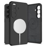 Juodas dėklas Samsung Galaxy S26 Tech-Protect Silicone Magsafe su magnetiniu krovikliu vasdu