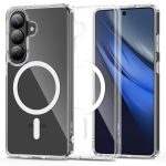 Skaidrus dėklas Samsung Galaxy S26 Plus Tech-Protect FlexAir Hybrid Magsafe su magnetiniu žiedu ant nugarėlės