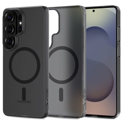 Matinis juodas dėklas Samsung Galaxy S26 Ultra Tech-Protect Magslim Magsafe matomas iš kelių pusių