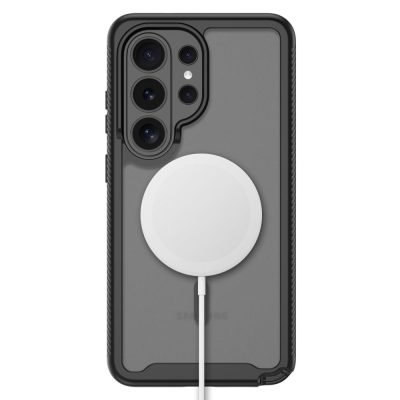 Juodas matinis dėklas Samsung Galaxy S26 Ultra su magnetiniu įkrovikliu Magsafe