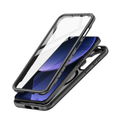 Tech-Protect Defense 360 Magsafe dėklas Samsung Galaxy A57 5G juodos spalvos su skaidriu priekiu