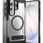 Juodas dėklas Samsung Galaxy S26 Ultra Ringke UX Magnetic Magsafe su skaidriomis detalėmis