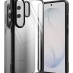 Juodas dėklas Samsung Galaxy S26 Ultra Ringke Fusion Bold su skaidriu galiniu dangteliu